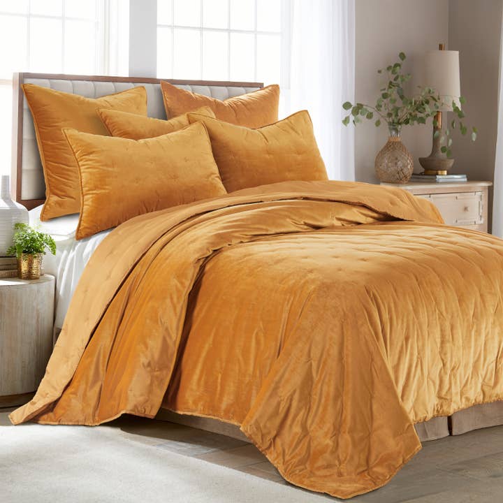 BH Calabria Velvet Quilt for wholesale by Levtex Home