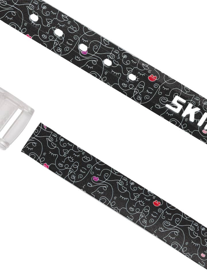 Black Kiss belt for wholesale by Skimp