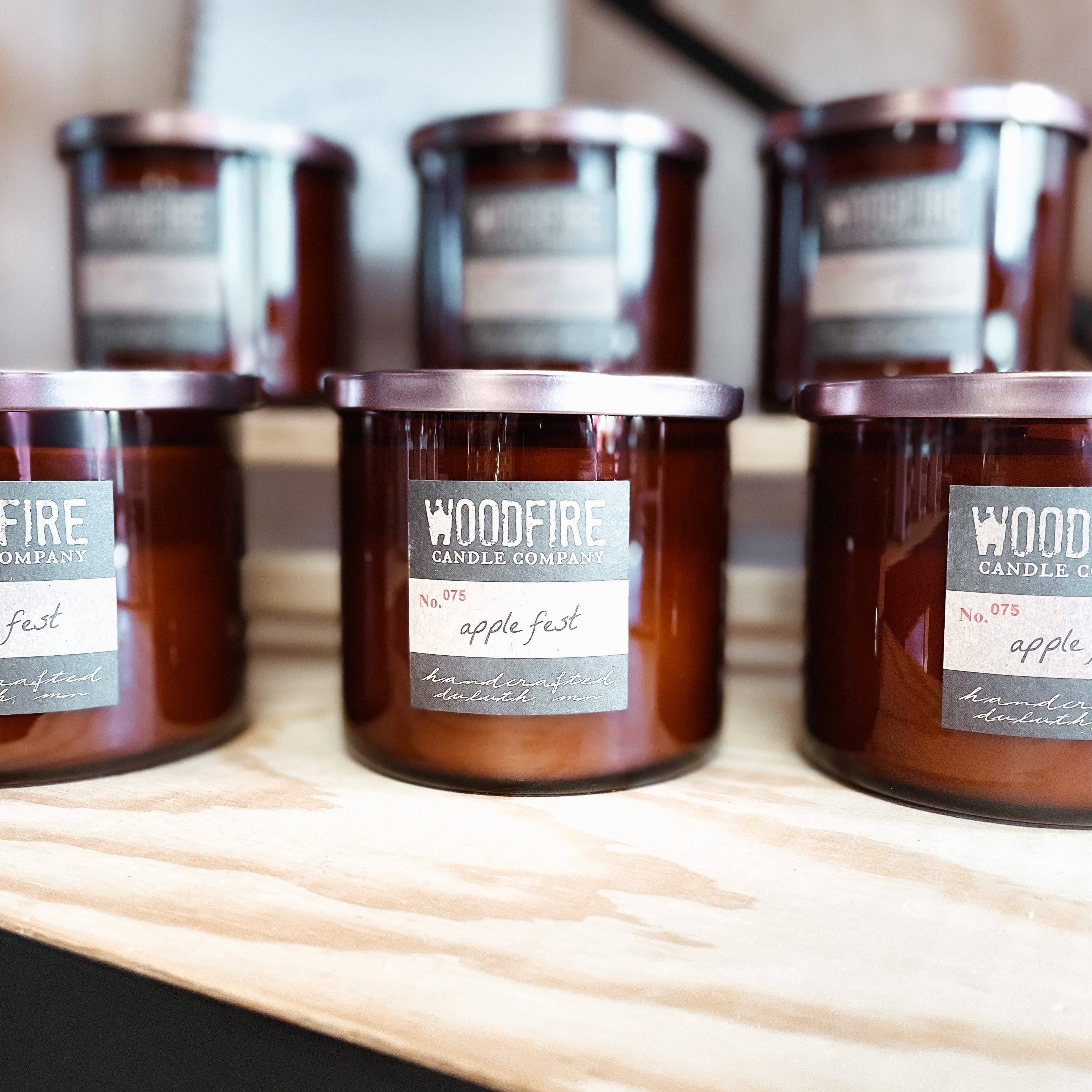 Woodfire Candle Company - Vente Bougie en bocal - Woodfire Candle Co Ambre Pot à trois mèches2