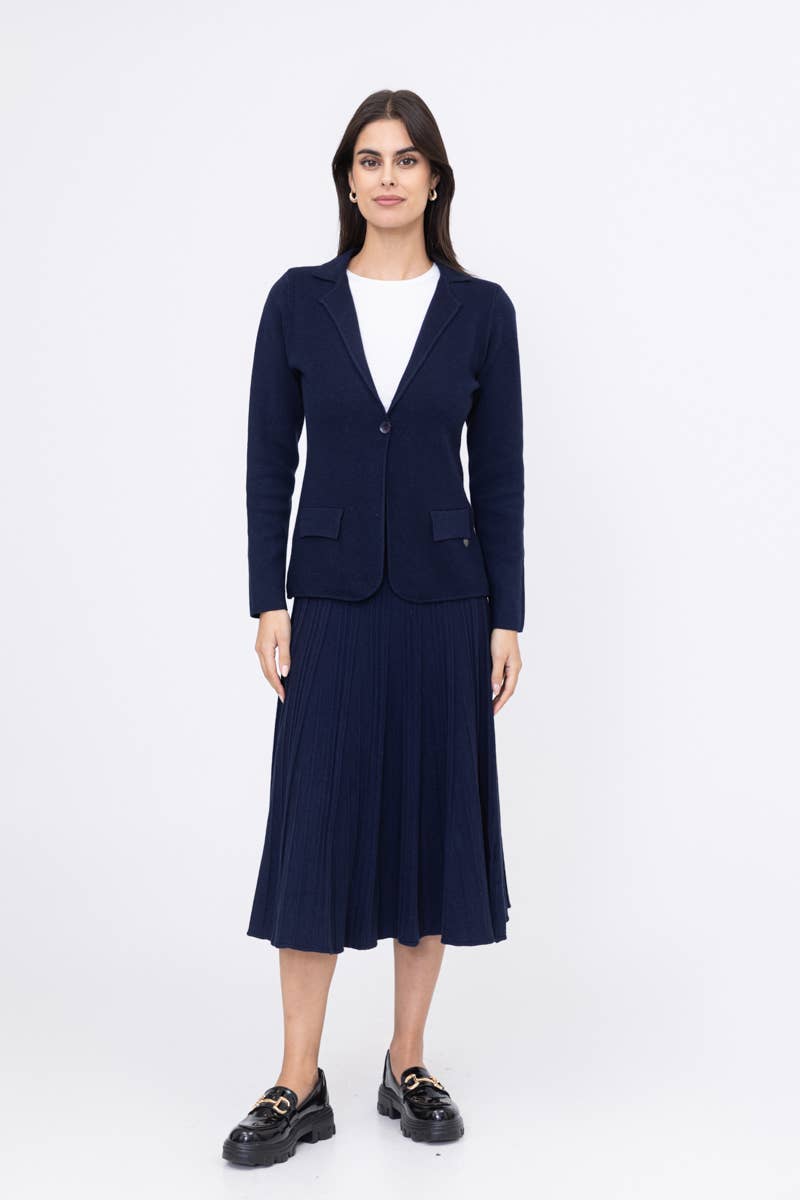 Happy look - Vente Blazer – femme - Blazer Femme en Maille – Élégant & Confortable2