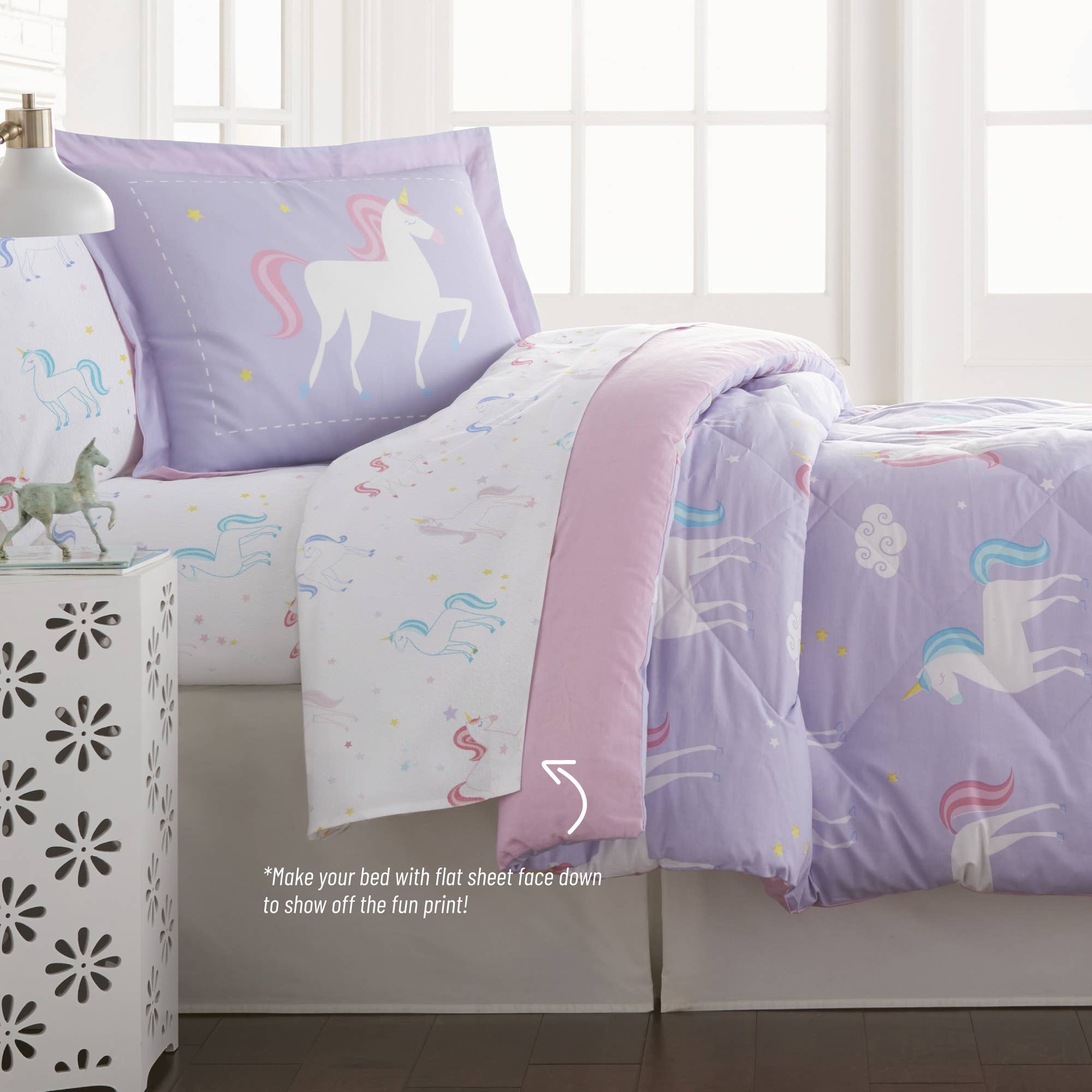 Wildkin - Venta al por mayor Juegos de sábanas - Juego de sábanas 100% algodón, diseño de unicornio.2