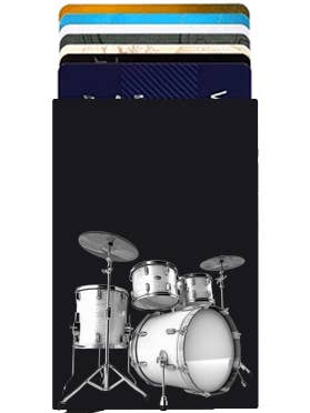 Portafoglio in Alluminio con Incisione Laser a Tamburi per la vendita all'ingrosso da parte di Etched Wallet Art