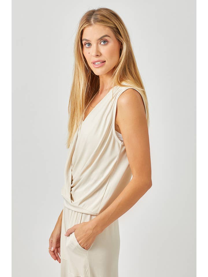 Mystree - Wholesale Blouse - Women's - 60608 Modal Plunging Neck Top25