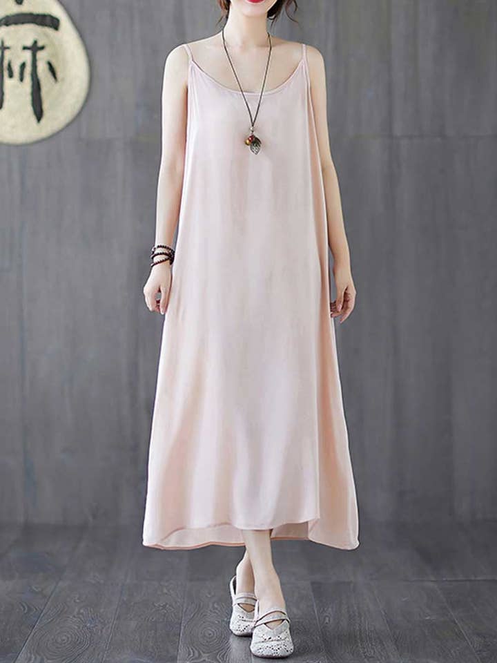 Abito sottoveste in cotone semplice per la vendita all'ingrosso da parte di StyleGalX