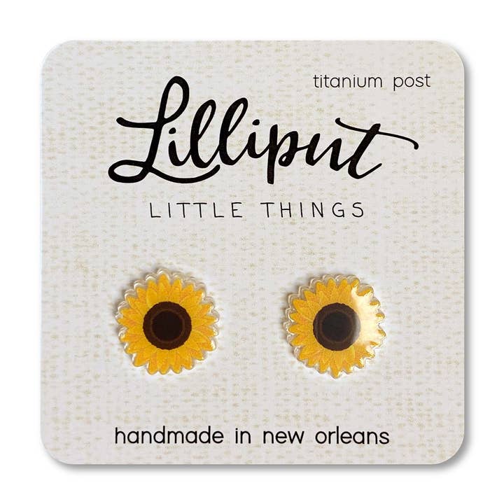 Zonnebloem Oorbellen // Zomer Oorbellen, Bloemig voor wholesale door Lilliput Little Things