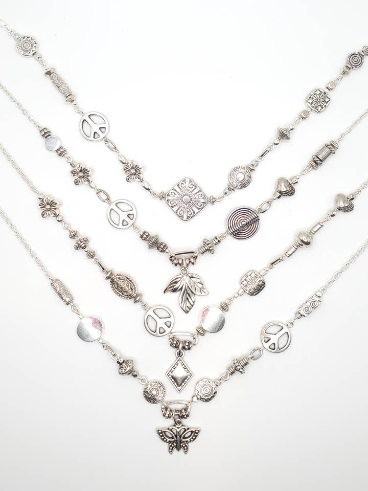 Necklaces, Bali Silver Charm, Various for wholesale by Jezabel Adornment