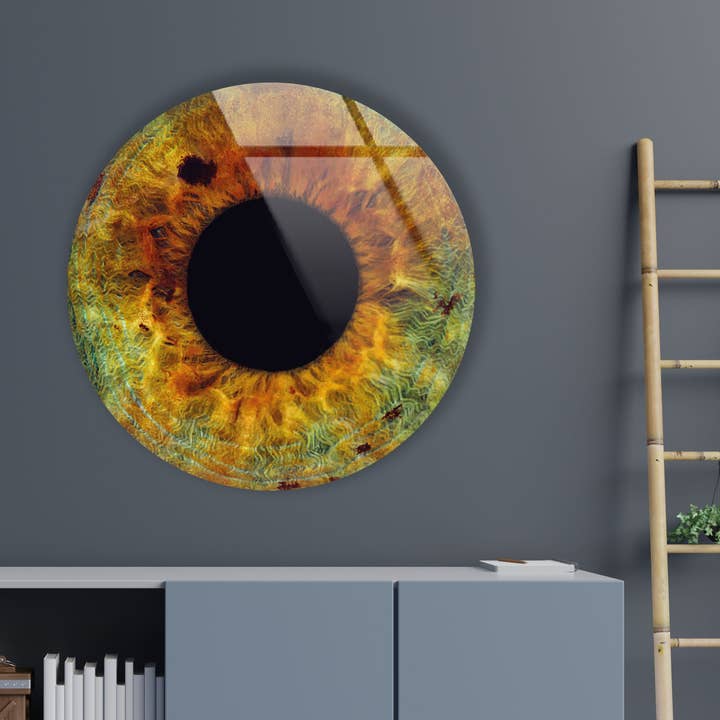 MyPhotostation - Vendita all'ingrosso Decorazione da parete 3D - Arte da parete in vetro temperato Eye Round4