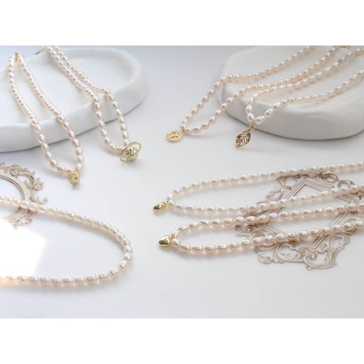 Freshwater Pearl Choker, Beaded Pearl Necklace (1N07) for wholesale by iBijoux