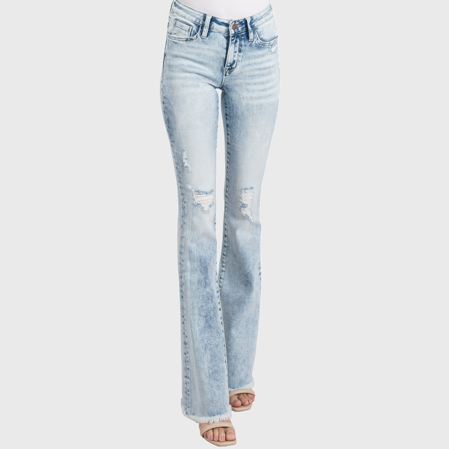 Petra153 - Vente Jean – femme - TZ938MF (PETITE) - JEAN ÉVASÉ À TAILLE MOYENNE EN TISSU STRETCH6