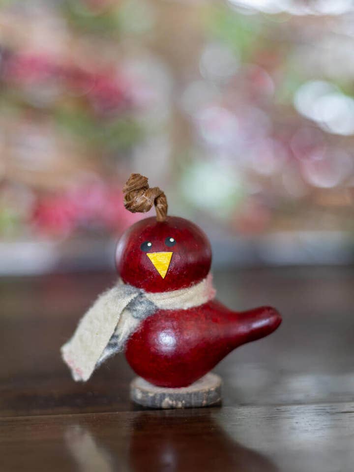 Lil Red Birdie- Pack of 5 for wholesale by Meadowbrooke Gourds