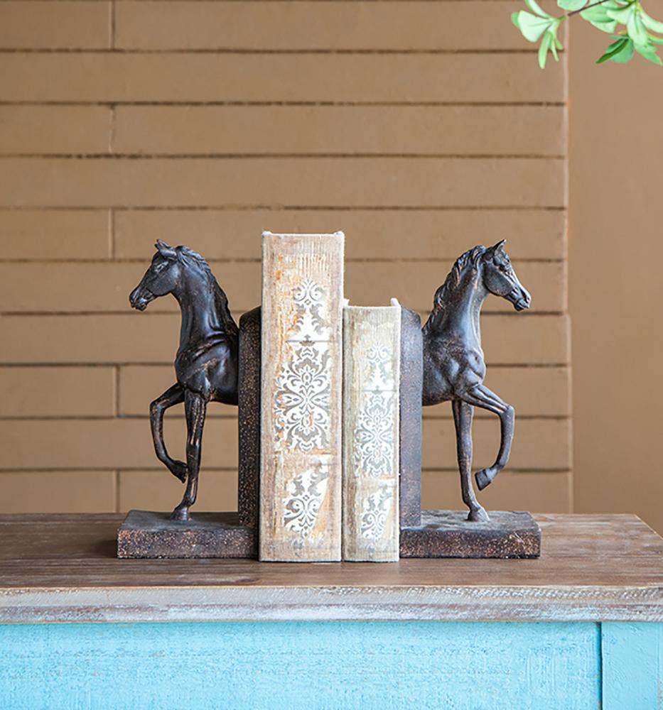 A&B Home Group Inc. – wholesale Bookend – S/2 5x3.7x10.6" Trotting Horse Bookends8