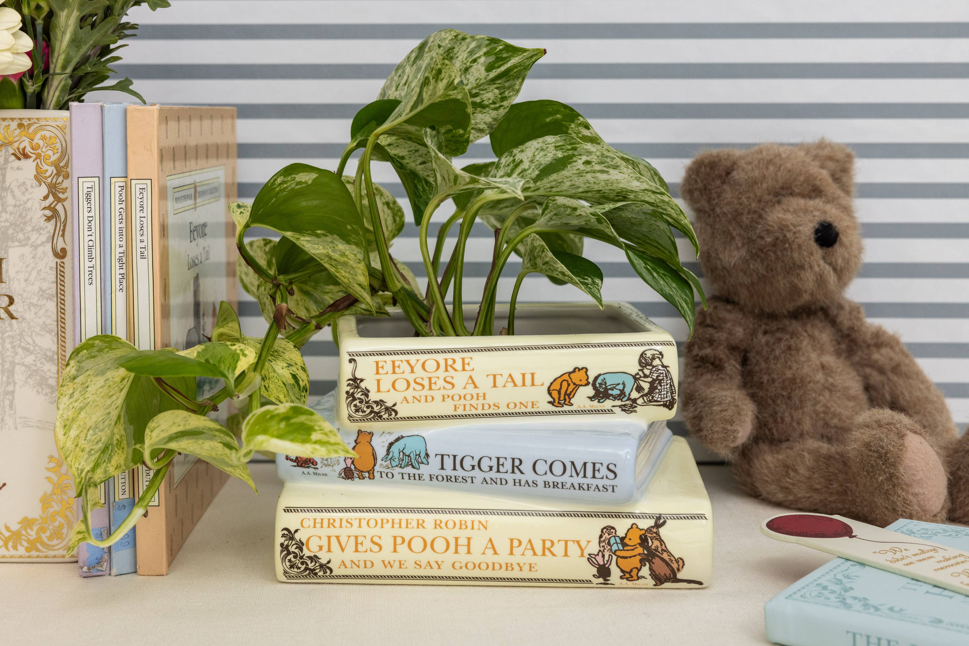 Steel Mill and Co. - Wholesale Planter Box - Stacked Book Planter, The House at Pooh Corner1