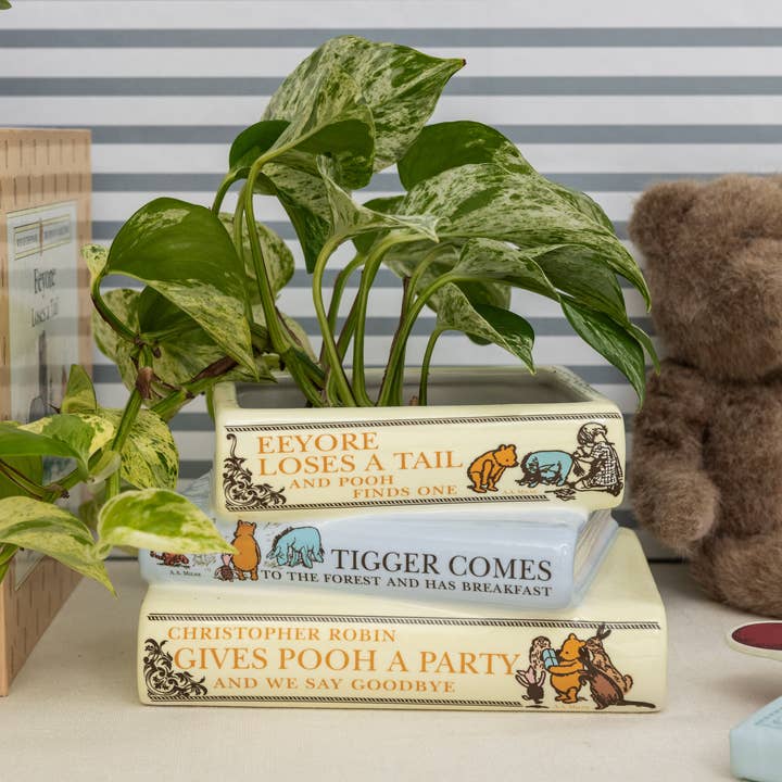 Steel Mill and Co. - Wholesale Planter Box - Stacked Book Planter, The House at Pooh Corner1