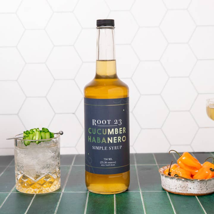Cucumber Habanero Simple Syrup for wholesale by ROOT 23