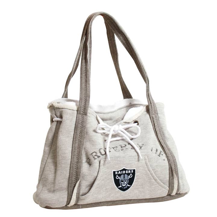 NFL Las Vegas Raiders Hoodie Purse for wholesale by Little Earth Productions