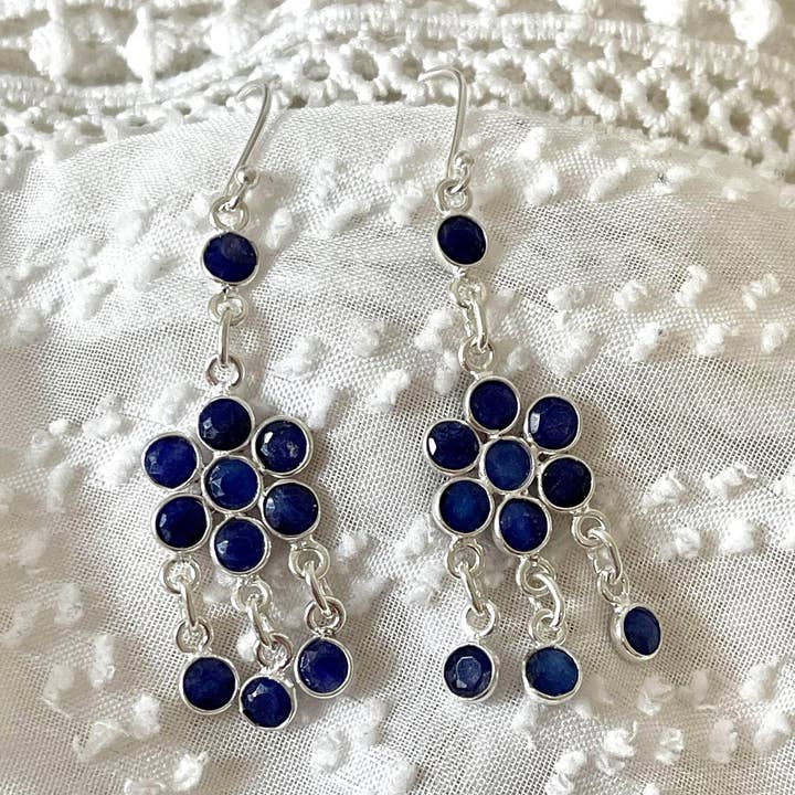 Cascading Sapphire Drops for wholesale by Desiderate