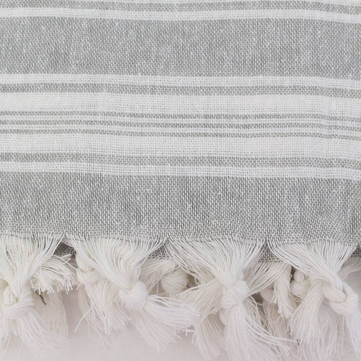 Organic Turkish Towels - Wholesale Beach towel - Wholesale Towel, Beach Towel, Light Gray Fouta Towel3