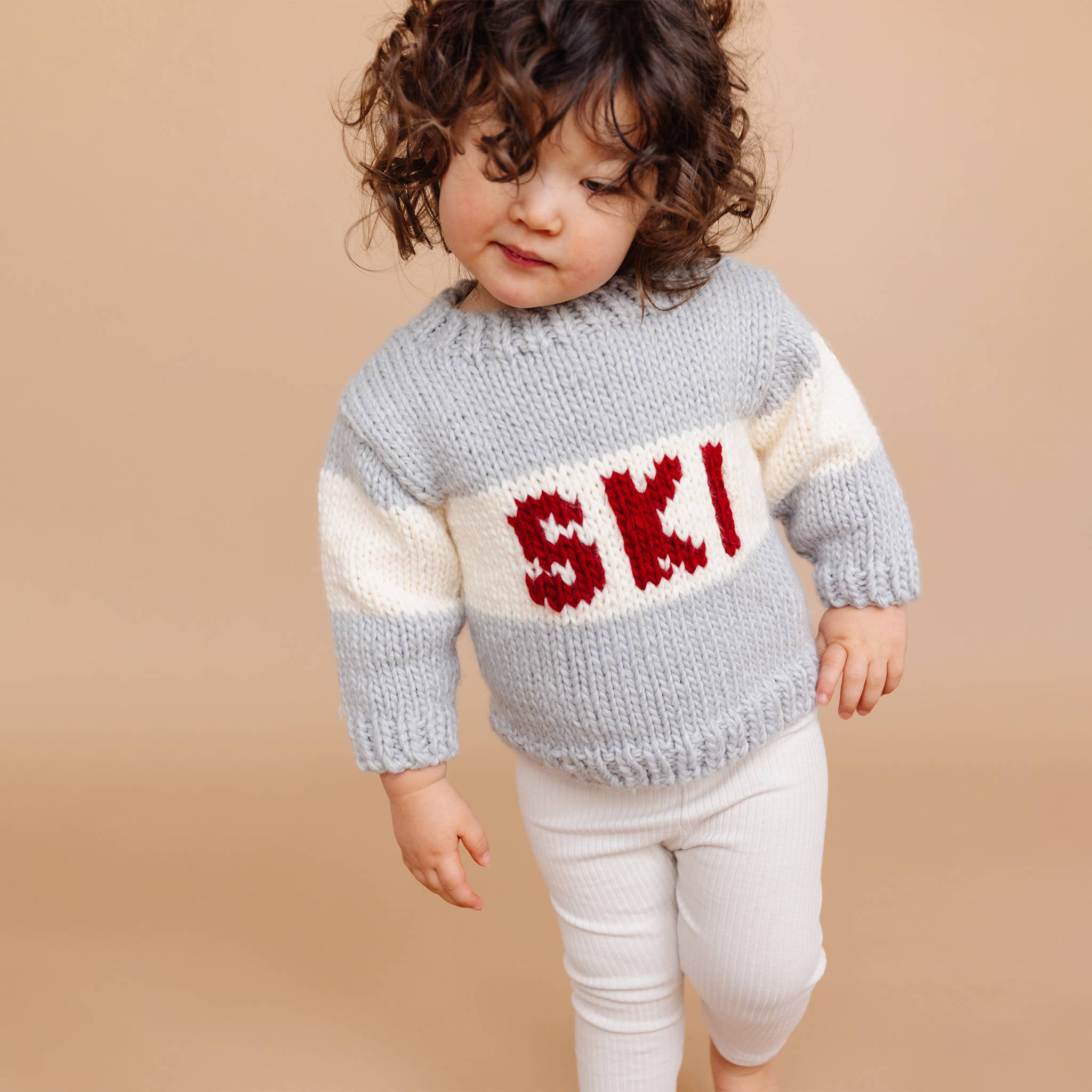 The Blueberry Hill - Wholesale Knit Sweater - Baby - Ski Sweater Bowie Grey Kids Baby Clothing Christmas Gift4