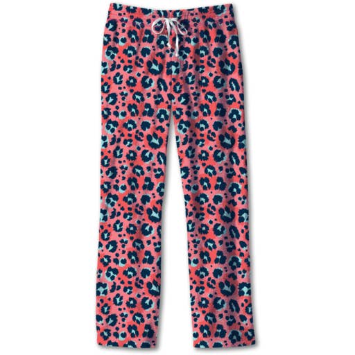 Pantalon de détente SC - Léopard corail pour la vente par Southern Couture