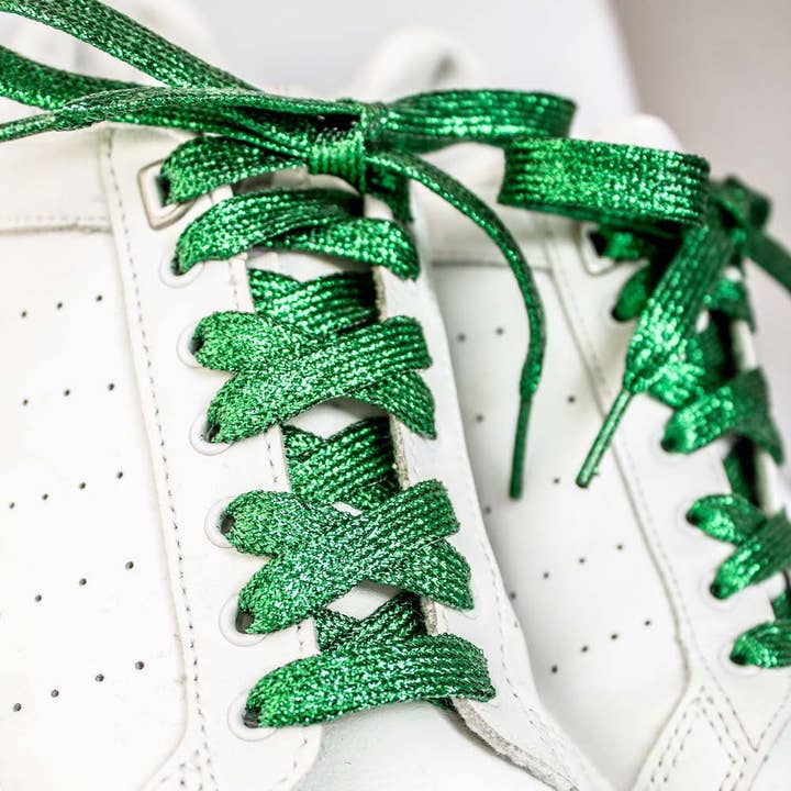 furiouslaces - Wholesale Shoelaces - Women's - Green glitter laces2