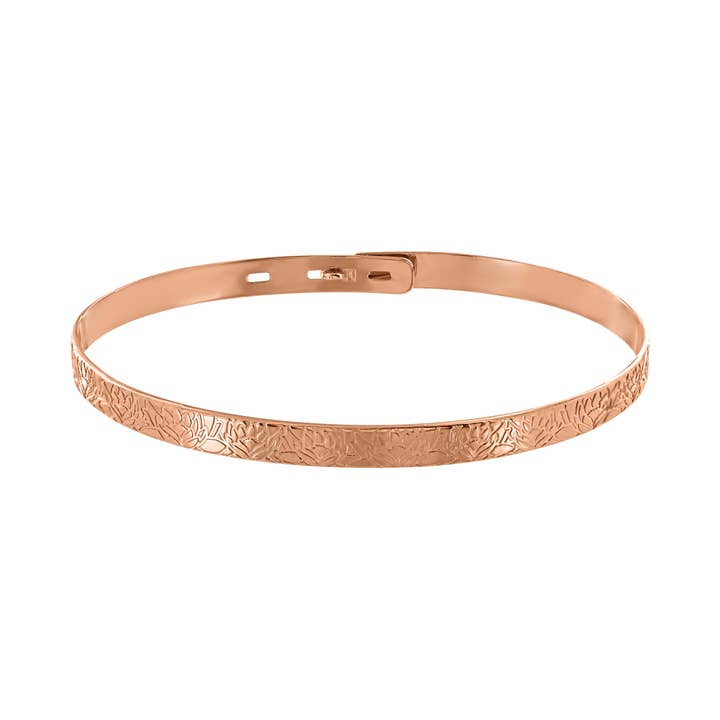 Bracciale Nénuphar placcato in oro rosa per la vendita all'ingrosso da parte di Enomis