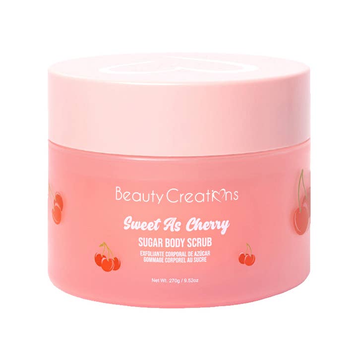 PINEAPPLE Beauty - Wholesale Body Scrub/Exfoliant - Beauty Creations FC-BS6 Cherry Sugar Body Scrub - 6pc