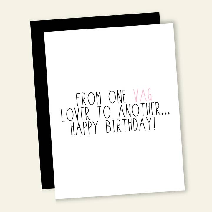 That’s So Andrew - Wholesale Birthday Card - Vagina Lover to Another Funny Gay Birthday Greeting Card