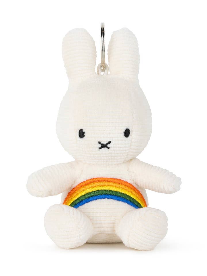 Keychain MIFFY Rainbow Offwhite 4" for wholesale by VICI Brands: Premier Design Kids Goods 🌍