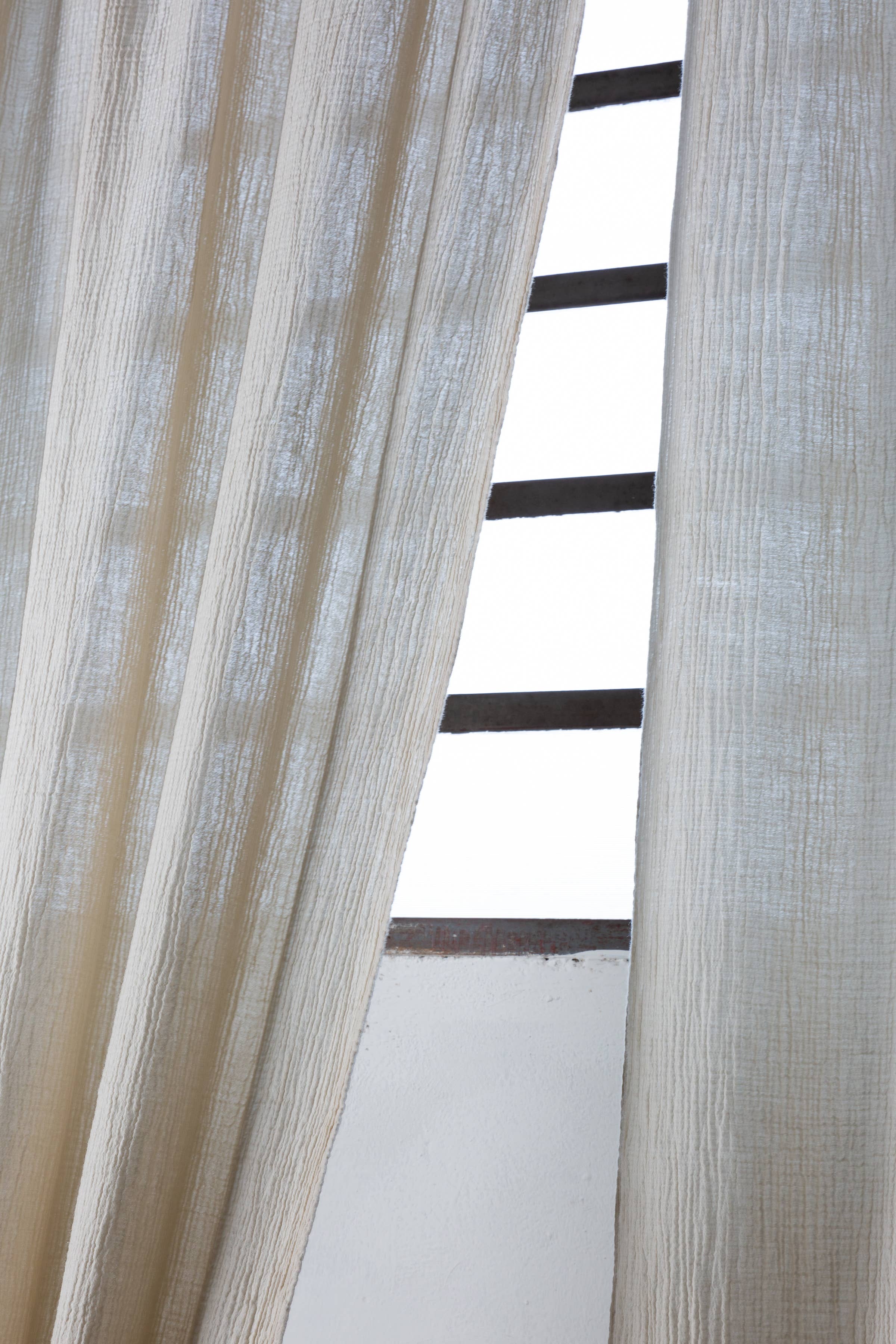 FEELUM homelinen by David Home srl - Wholesale Curtain - WIND 100% muslin embossed cotton curtain, made in Italy3