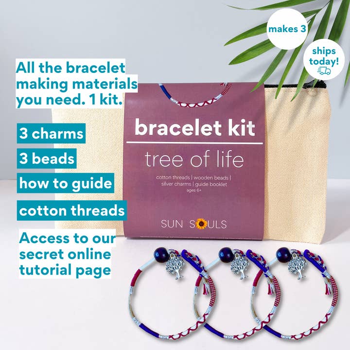 Tree of Life Friendship Bracelet Kit for wholesale by Sun Souls