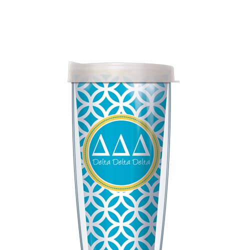 Delta Delta Delta Roundabout Tumbler for wholesale by FREEHEART