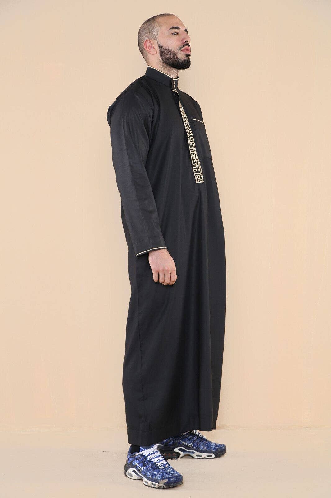 Infinity Leather (Upperclass Fashions Ltd) - Wholesale Robe - Men's - Mens Thobe Jubba Emirati Islamic Arabic Eid Embroidery Kaftan Jubbah Robe25