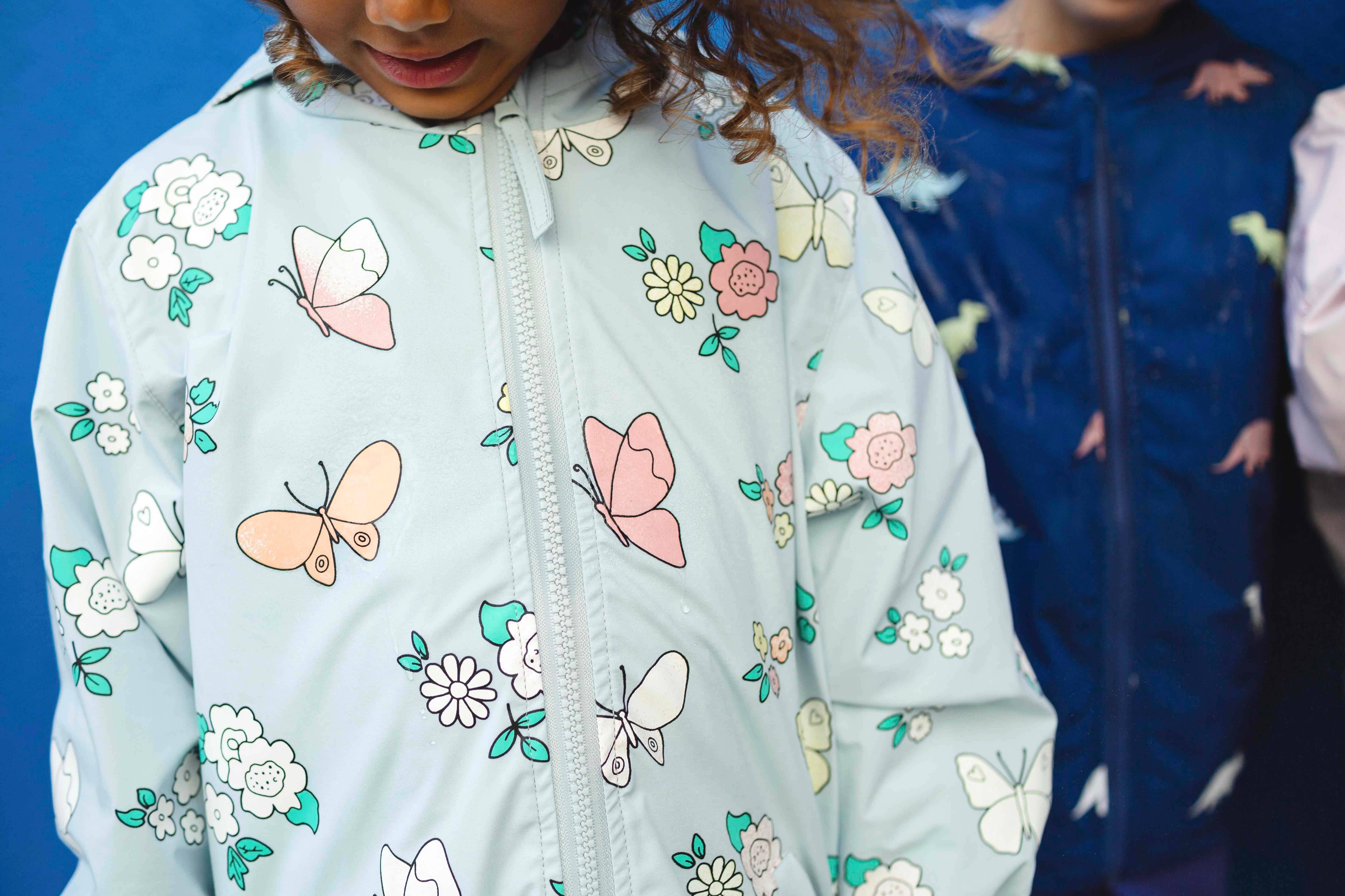 Holly and Beau - Wholesale Raincoat - Kids - Flower and Butterfly Color Changing Raincoat3