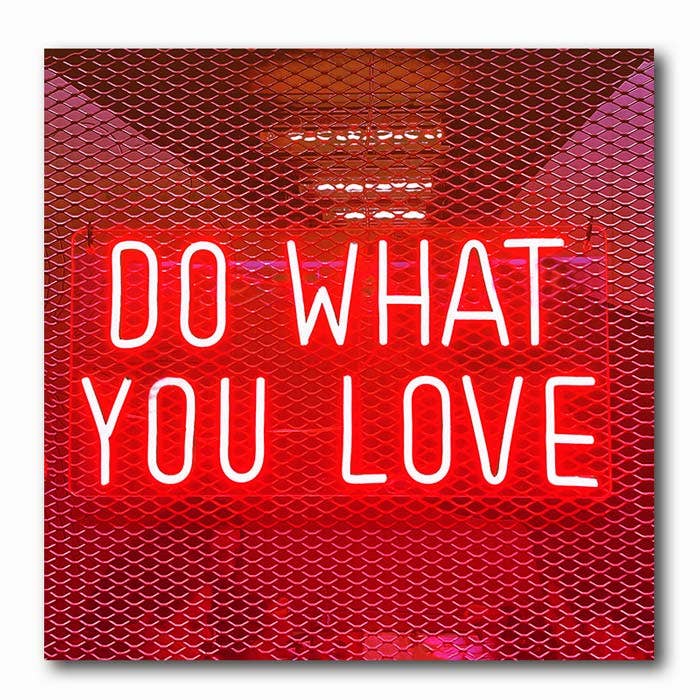DO WHAT YOU LOVE billedkunst for engroshandel hos GOOD VIBES Bildart by Atelier Klick Blick