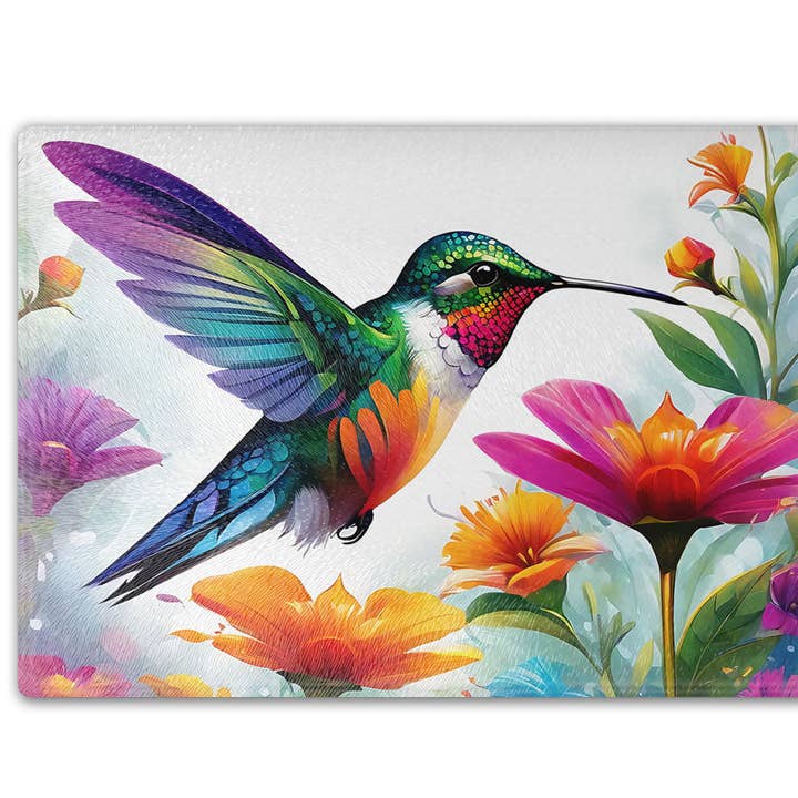 Hummingbird Cutting Board for wholesale by Traci's Fun Creations