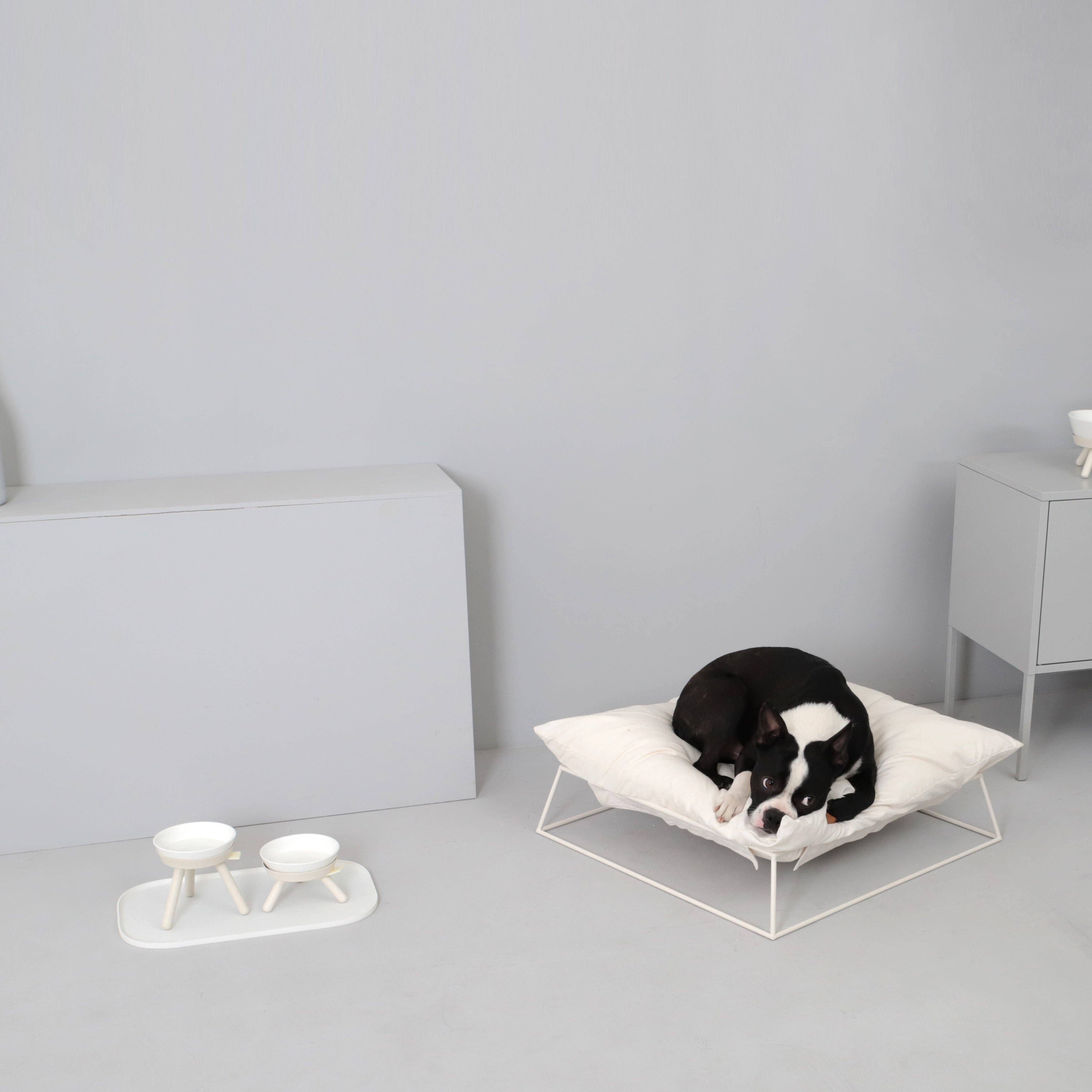 Pets So Good - Wholesale Pet Bowl - Cat/Dog - Oreo Elevated Pet Feeder Table . White . Short4