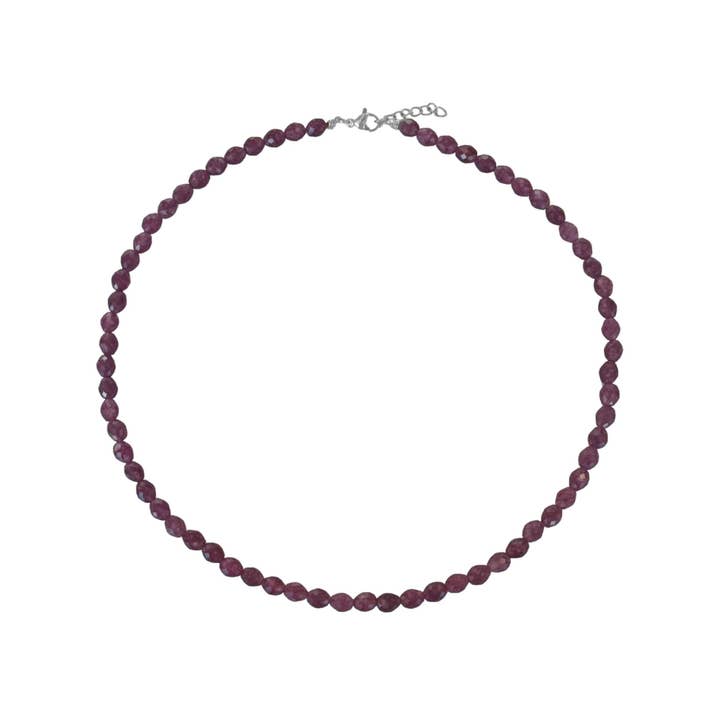 Granat Ädelsten Halsband – Silver för wholesale av Saint Clairmont