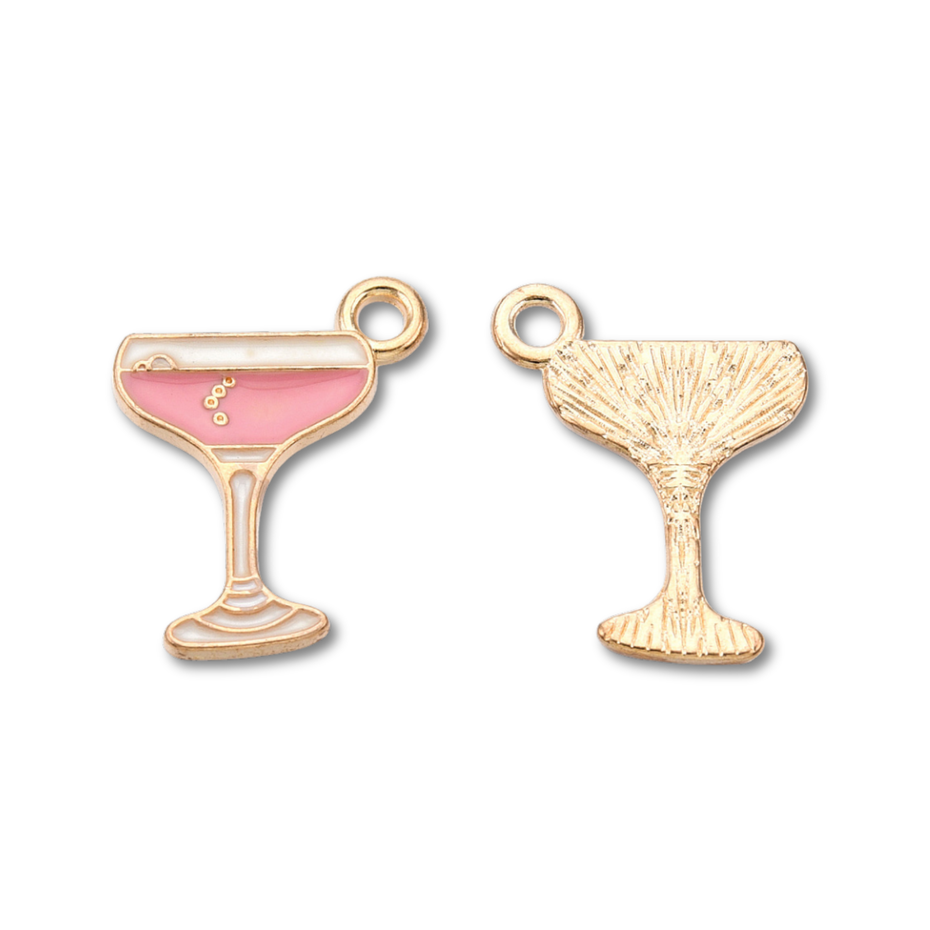 Love, Paige Designs – wholesale Individual charm/pendant – Gold Alloy Martini Charm1