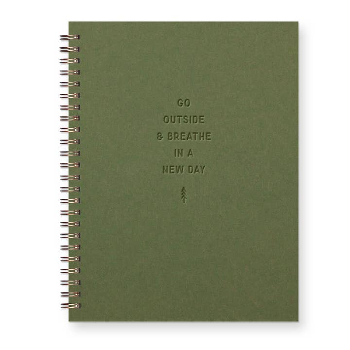 Breathe in a New Day Journal: Lined Notebook for wholesale by Ruff House Print Shop