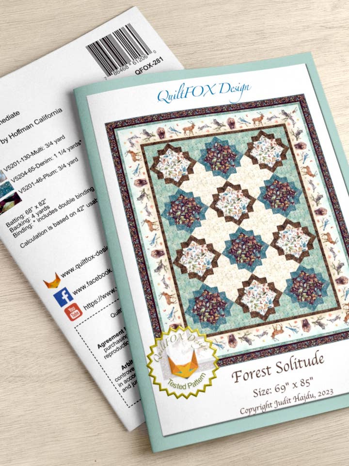 Forest Solitude, storlek: 69 ”x 85" för wholesale av Quiltfox Design
