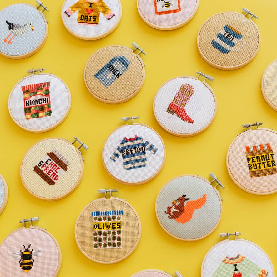 Cotton Clara Craft Kits & Supplies - Venta al por mayor Kit de manualidades - Kit de Bordado Fácil de Punto de Cruz Contado Bretón9