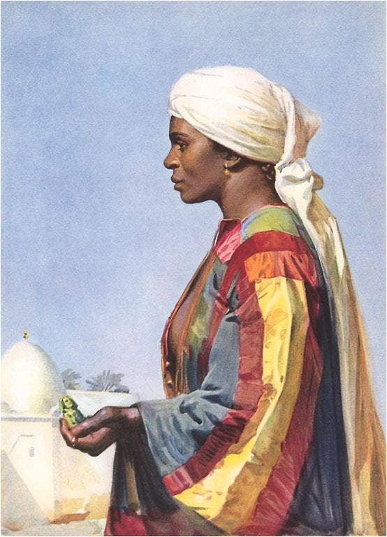 Found Image Press - Wholesale Sticker - Sticker EG-214 Woman with Statuette0