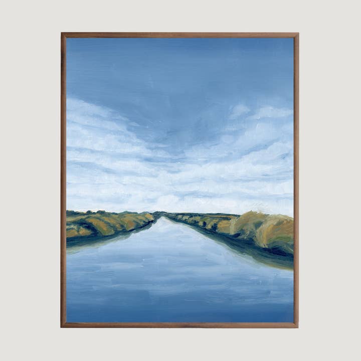 Estampado Blue Reflections para venta al por mayor de Michelle McGuire Studio