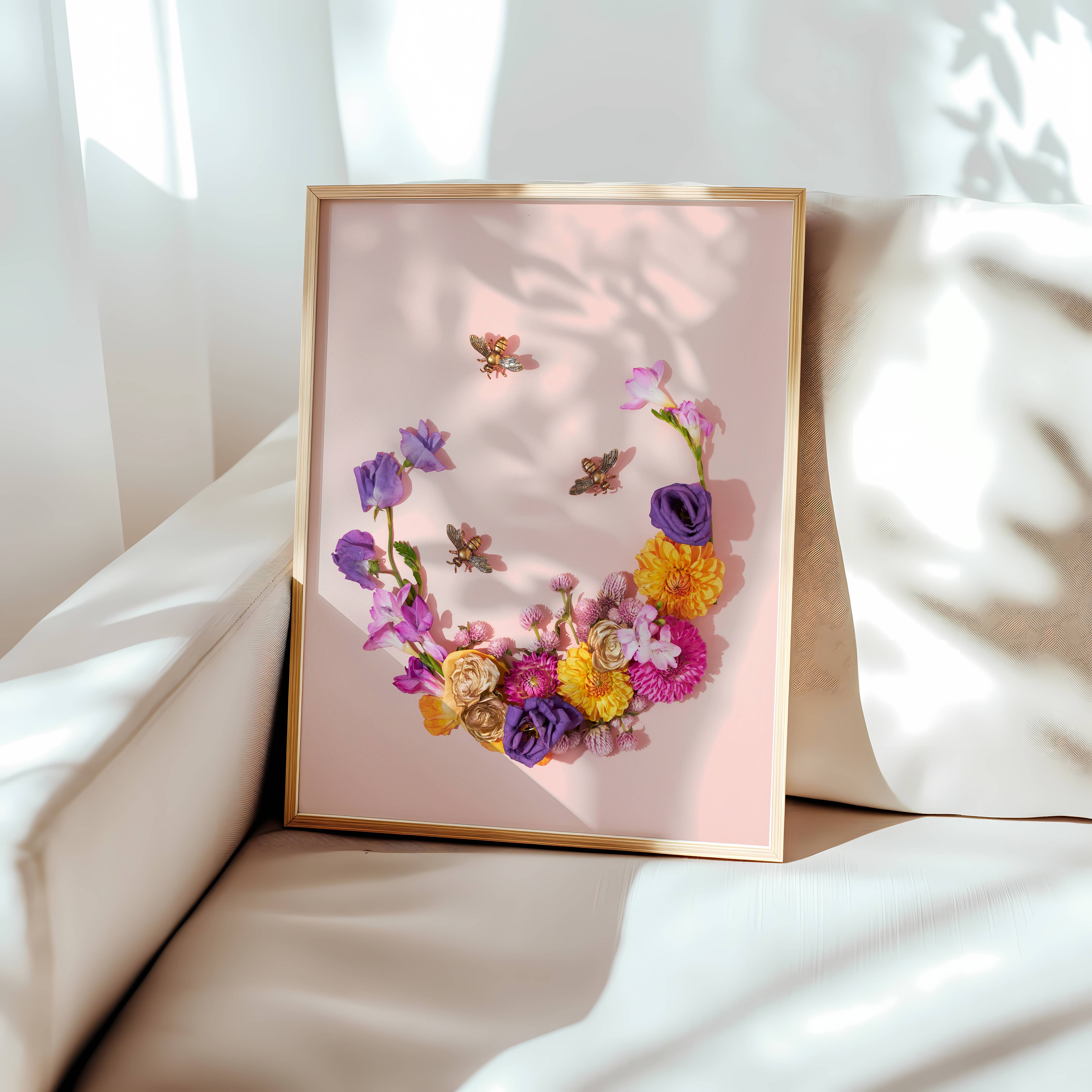 Still Wild - Wholesale Art print - Honey – Floral Photography with Bees Art Print