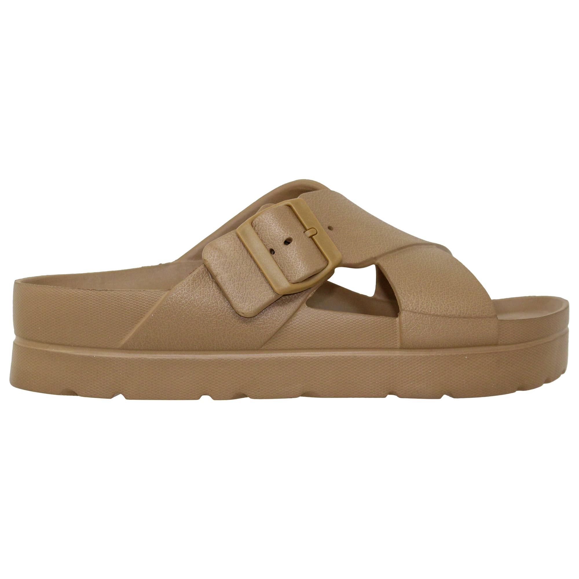 SOBEYO - Wholesale Sandals - Women's - Women's EVA Platform Sandals Criss-Cross Adjustable Buckles5