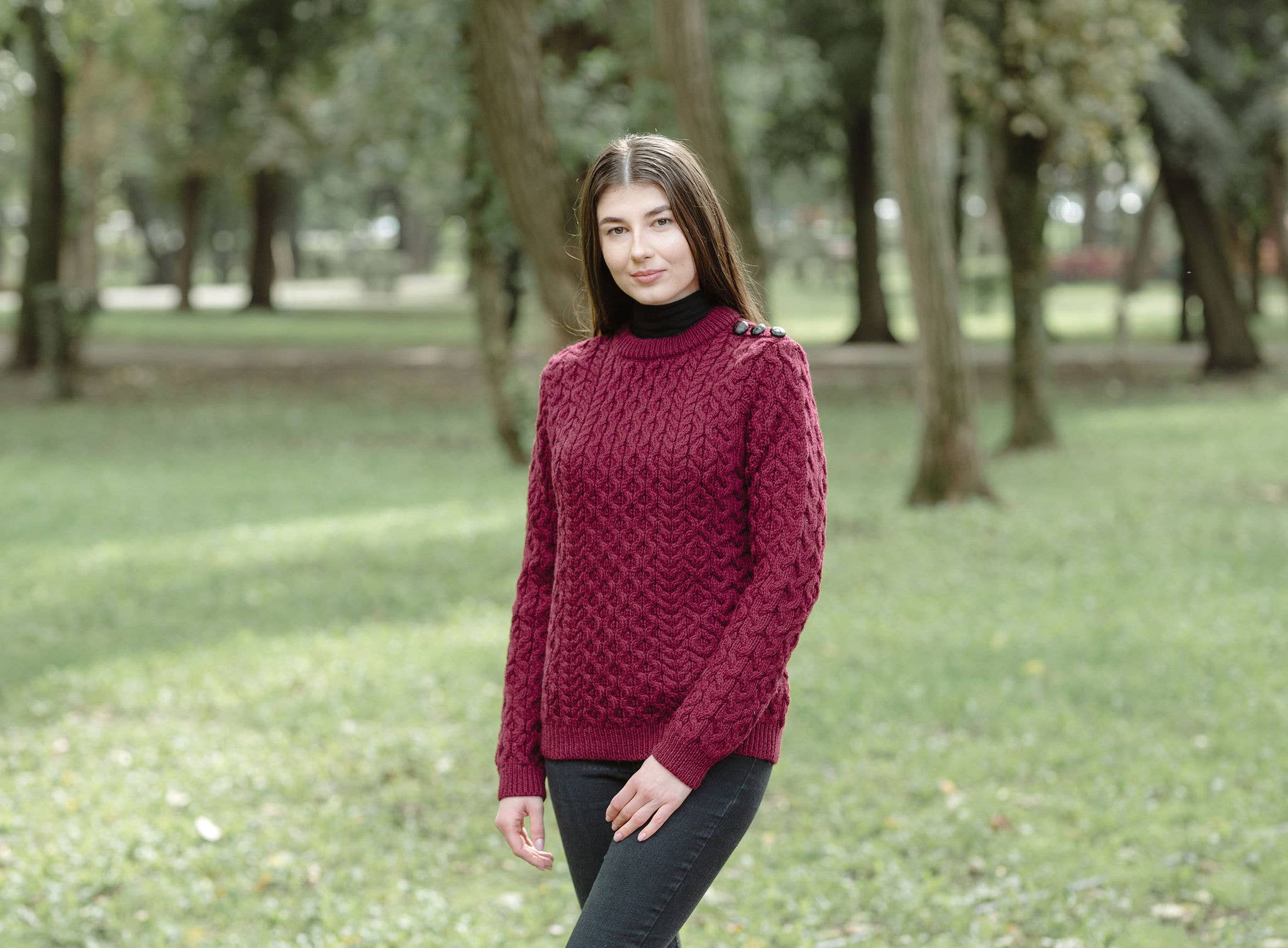 Saol – wholesale Pullovertröja - Dam – Ladies Side Knapp Tröja5