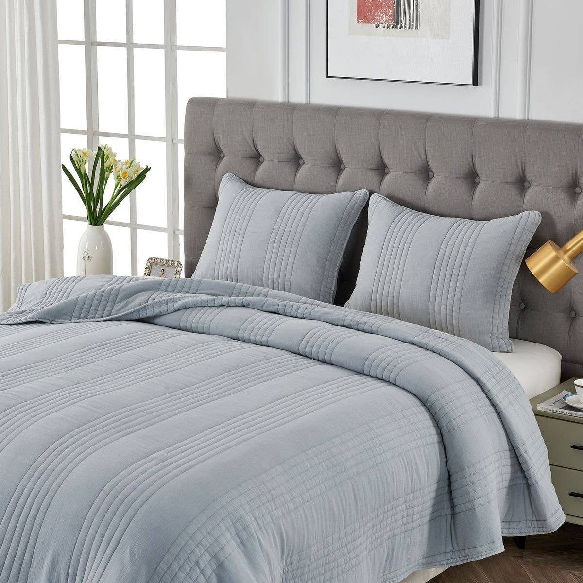 Mélange Home - Wholesale Quilt - Stonewashed Cotton Quilt Set37