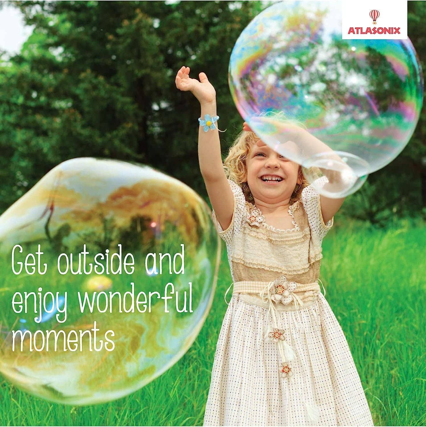 Atlasonix - Wholesale Bubble Wand - Kids - Giant Bubble Solution - Bubbles for Kids - 14 Gallons6