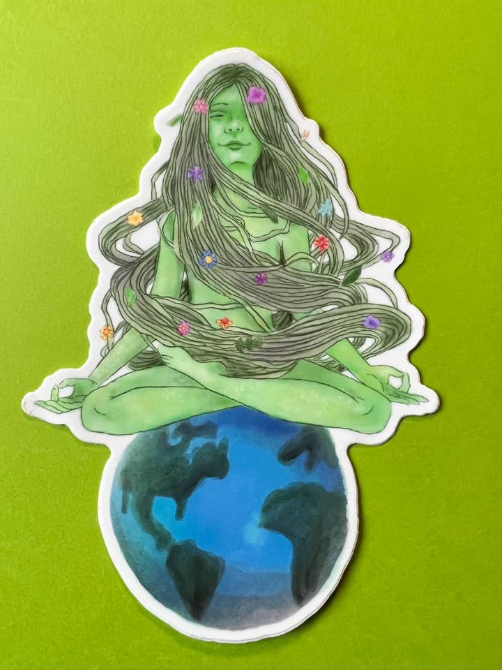 Adesivo Madre Terra per la vendita all'ingrosso da parte di La Strana Studio