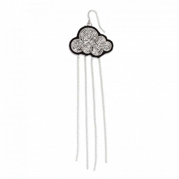 Macon & Lesquoy - Wholesale Dangle Earrings - Hand embroidered earrings - Rain0